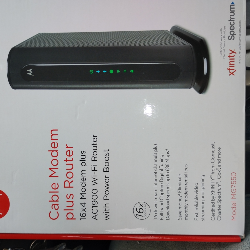 Motorola Cable Modem Box - Picture 10 of 12